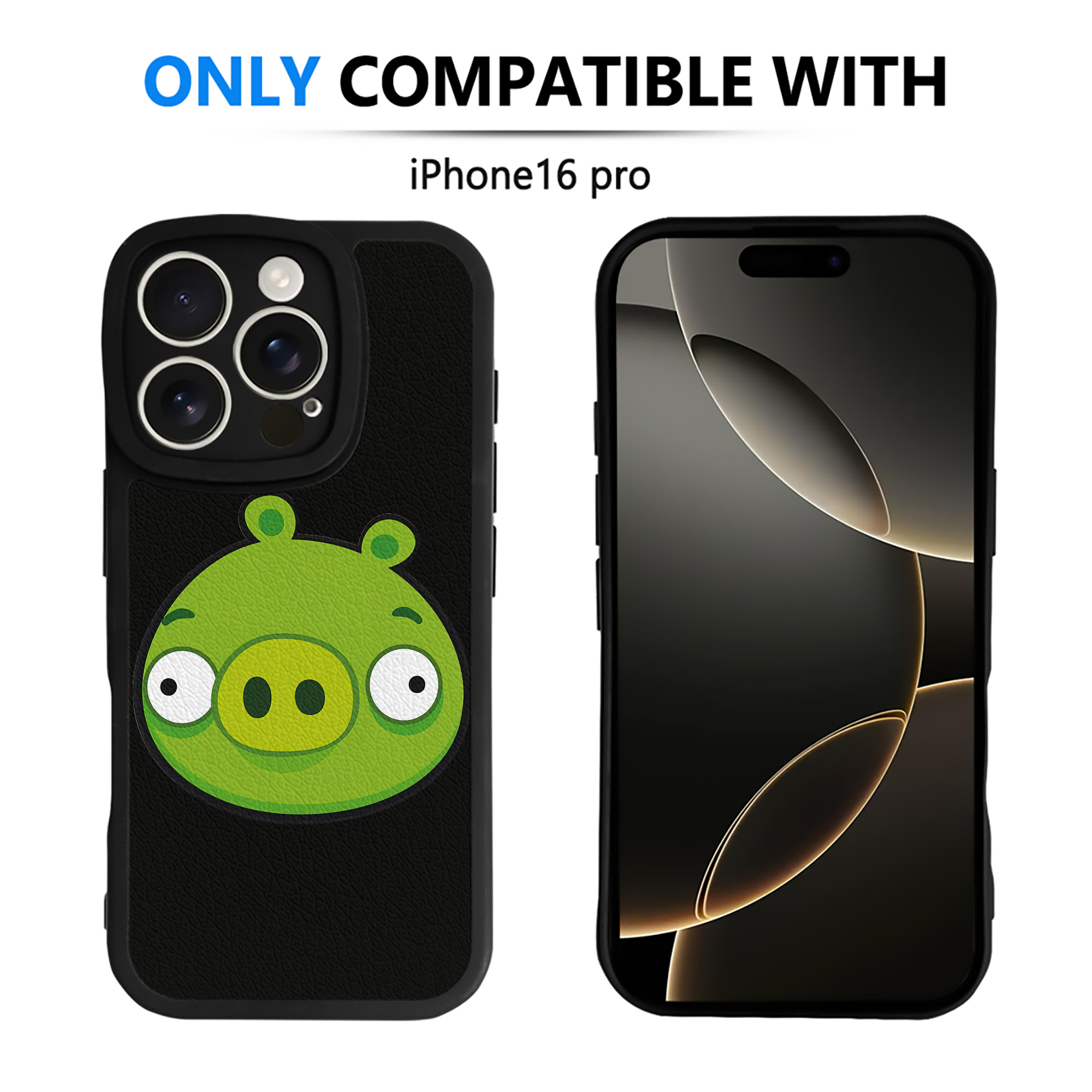 （画像用） Angry Birds アングリーバード 【iPhone 16シリーズ対応】シリコンスマホケース（レザー調） 材質：シリコン